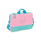 Safta Benetton Dolce Maletin Para Portatil Hasta 15.6" - Interior Acolchado - Bandolera Ajustable - Asas En La Parte