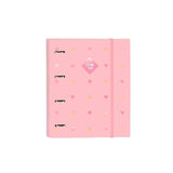 Safta Carpeta De Anillas 4x35mm C/Recambio 100h A4 T/Duras Cierre C/Goma Glowlab "Hearts"