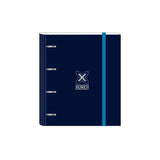 Safta Carpeta De Anillas 4x35mm C/Recambio 100h A4 T/Duras Cierre C/Goma Munich "Nautic"