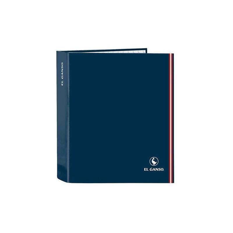 Safta Carpeta De Anillas 4x35mm Folio Lomo Ancho El Ganso "Classic" Azul