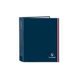 Safta Carpeta De Anillas 4x35mm Folio Lomo Ancho El Ganso "Classic" Azul