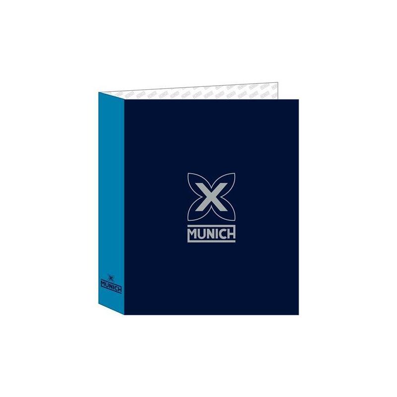 Safta Carpeta De Anillas 4x35mm Folio Lomo Ancho Munich "Nautic"