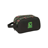Safta Minecraft Neceser De 5l - Cremallera - Asa Lateral - Adapatable A Carro - 260x120x150mm - Negro