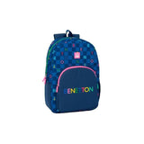Safta Mochila Doble 19l Adaptable Carro Benetton "Damero"