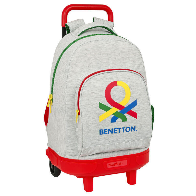 Safta Mochila Grande C/Ruedas Compact Extraíble Benetton "Pop"