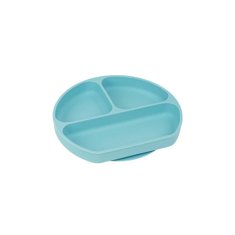 Safta Plato Silicona Con Ventosa "Bear" Blue