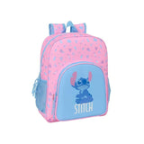 Safta Stitch Bright Mochila - Adaptable A Carro - Bolsillos Laterales - Doble Tirador - Hombreras Acolchadas - Bolsillo