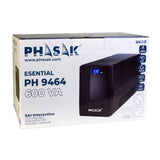 Sai Línea Interactiva Phasak 600 Va Lcd 600va 2 Salidas Formato Torre