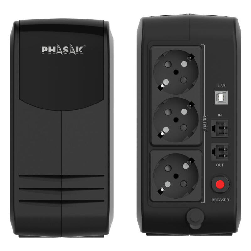 Sai Ups Phasak 900va Smart Lite Ph 9499 3 Schuko