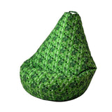Sako Bolso Puf Pera Estampado Minecraft Xxl 140 X 100 Cm