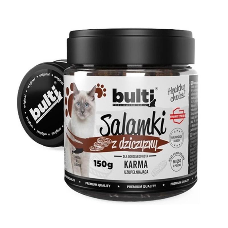 Salamki Bulti Con Sabor A Caza Para Gato 150g
