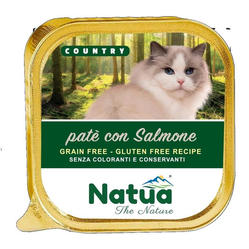 Salmón Del País Natua - Losos Karma Mokra Dla Kota Tacka 100g