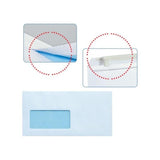 Sam Pack De 500 Sobres Americanos De Papel Offset 90grs Con Ventana A La Izquierda - Medidas 115x225mm - Especial Para