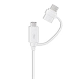 Samsung - Ep-Dg930dw Combo Cable Usb Tipo-C + Micro-Usb - Blanco Bulk