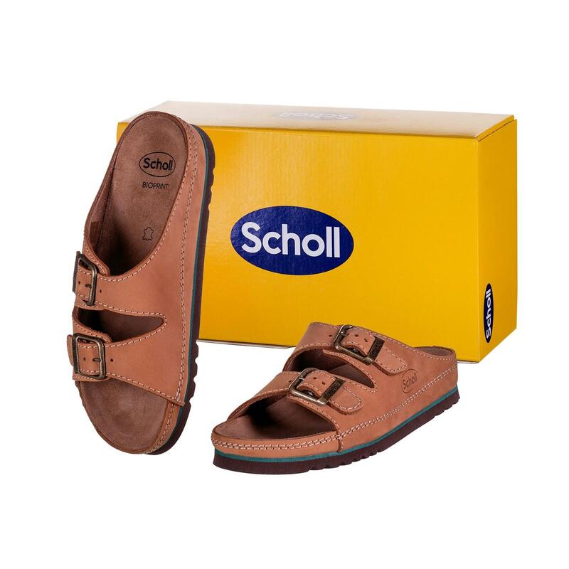Sandalias Cómodas Scholl Air Bag Tira Trasera Marrón 38