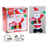 Santa Merry Christmas Hinchable 75 X 50 X 125 Cm