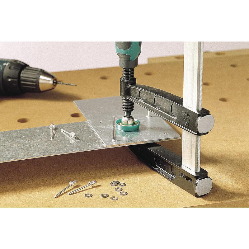 Sargento De Tornillo 1" Sz 80-450" 80mm Largo 3612000 Wolfcraft