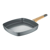 Sarten Asador 28 Cm Aluminio Prensado Ind Earth Grey Sg-6754 San Ignacio