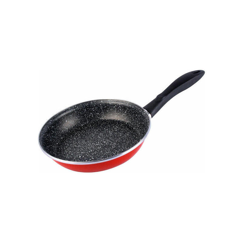 Sartén Magefesa K2  18, Acero Esmaltado Vitrificado Rojo