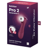 Satisfyer Pro 2 Generación 3 Liquid Air Technology - Granate