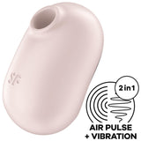 Satisfyer Pro To Go 2 Estimulador Y Vibrador Doble - Beige