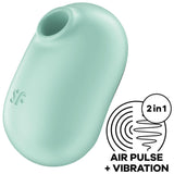Satisfyer - Pro To Go 2 Estimulador Y Vibrador Doble Verde