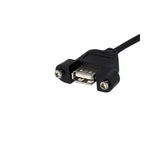 Satrtech Cable Usb 2.0 Para Montaje En Panel Hembra Usb A Conexion Placa 30cm