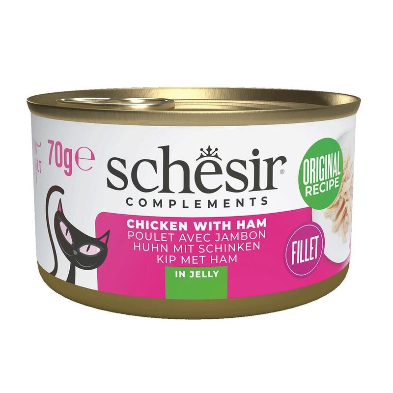 Schesir Chicken With Ham In Jelly - Comida Húmeda Para Gatos - 70g
