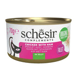 Schesir Chicken With Ham In Jelly - Comida Húmeda Para Gatos - 70g