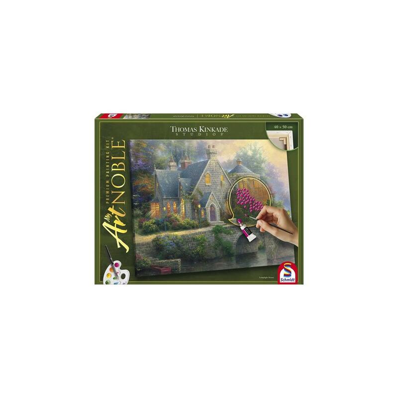 Schmidt Spiele My Artnoble Thomas Kinkade - Lamplight Manor, Pintura 46167