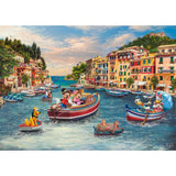 Schmidt Spiele Thomas Kinkade Studios: Disney - Mickey Y Minnie En Italia, Rompecabezas De 1000 Piezas 58053