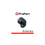 Schuko Macho 90° Negro Polybag
