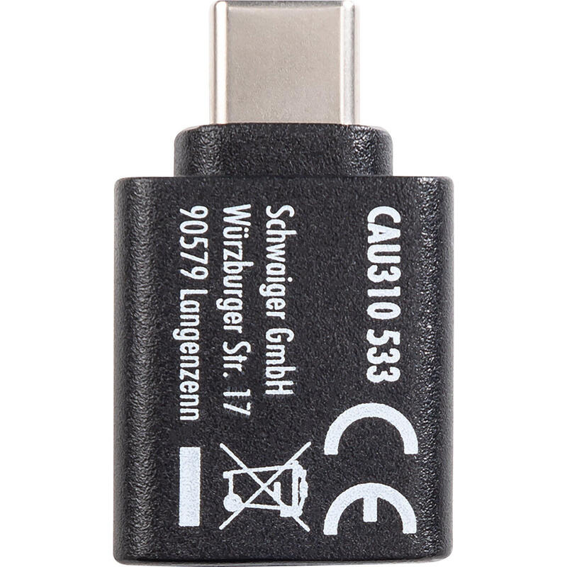 Schwaiger Usb-Adapter Usb3.1c A Usb3.0a Negro