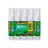 Scotch Pack De 5 Pegamentos En Barra Adhesivo Solido - 8gr Por Unidad - Transparente