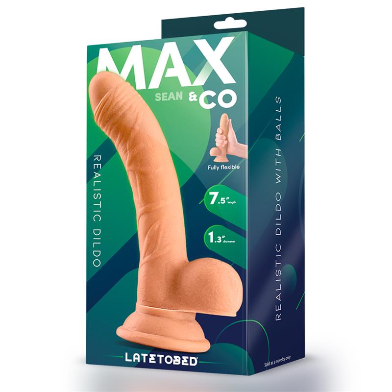 Dildo Realista Con Testículos 7.5 Sean  Natural