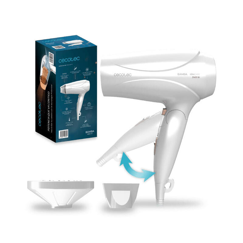 Secador Cecotec 04743 Bamba Ionicare Travelwh