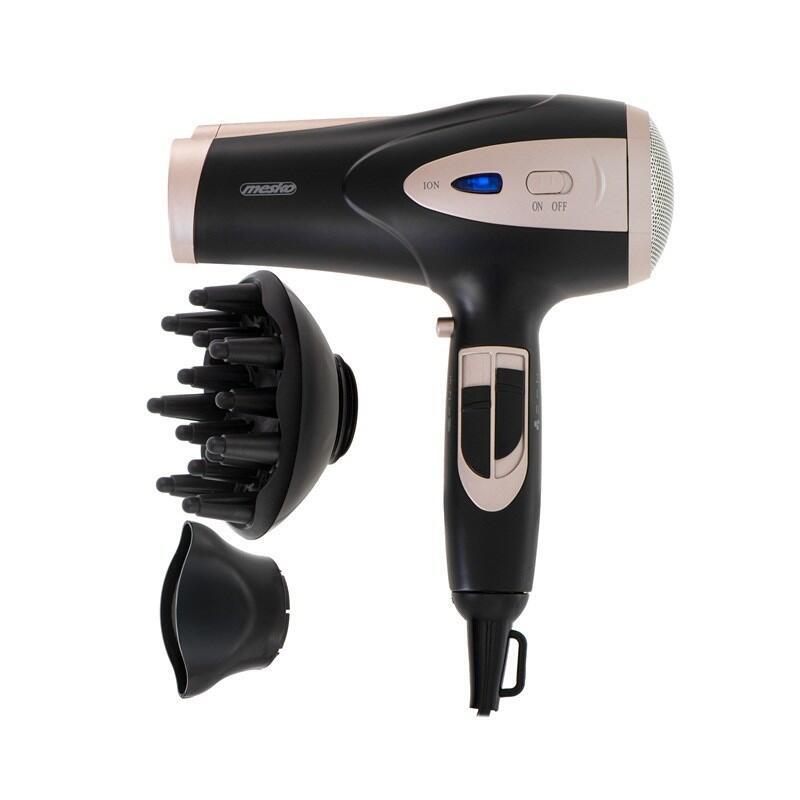 Secador De Pelo Adler Mesko Ms 2287 2400 W Negro, Champán