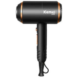 Secador De Pelo Kemei Km-8896 Superpower 4000w 4 En 1 Negro/Dorado