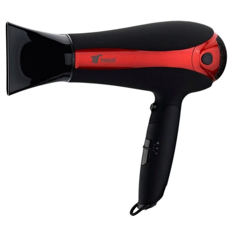 Secador De Pelo Thulos Th Hd2000 Negro Rojo 2000w Ionico