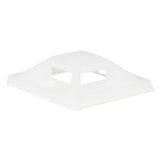 Self Adhesive Cable Clips  25mm X 25mm White 50pcs In A