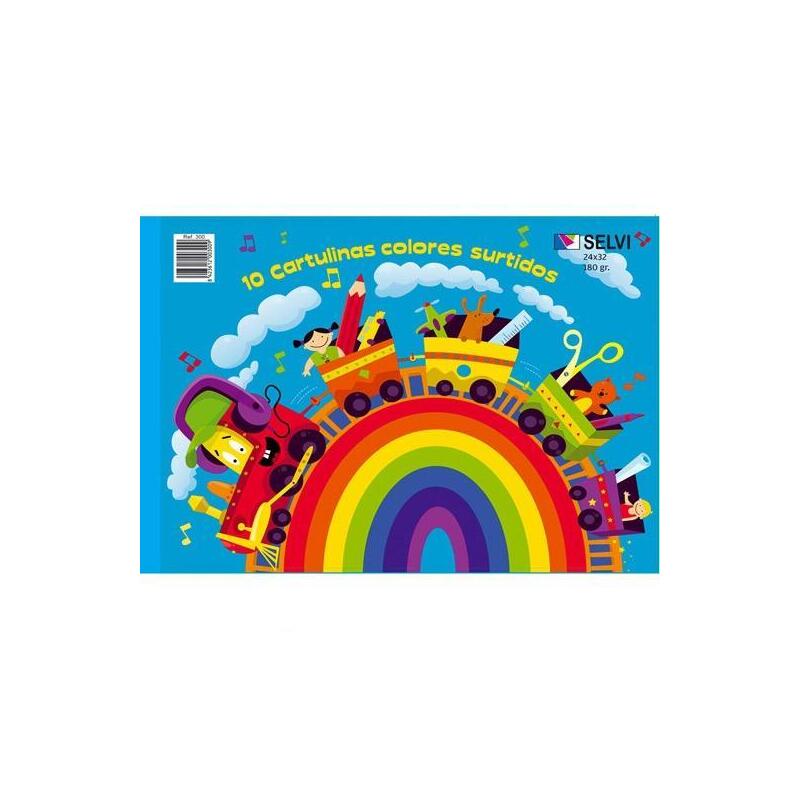 Selvi Cuaderno Para Manualidades Con 10 Cartulinas 24x32cm 180gr Colores Surtidos