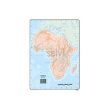 Selvi Mapa Mudo Físico De Africa A4 -50u-