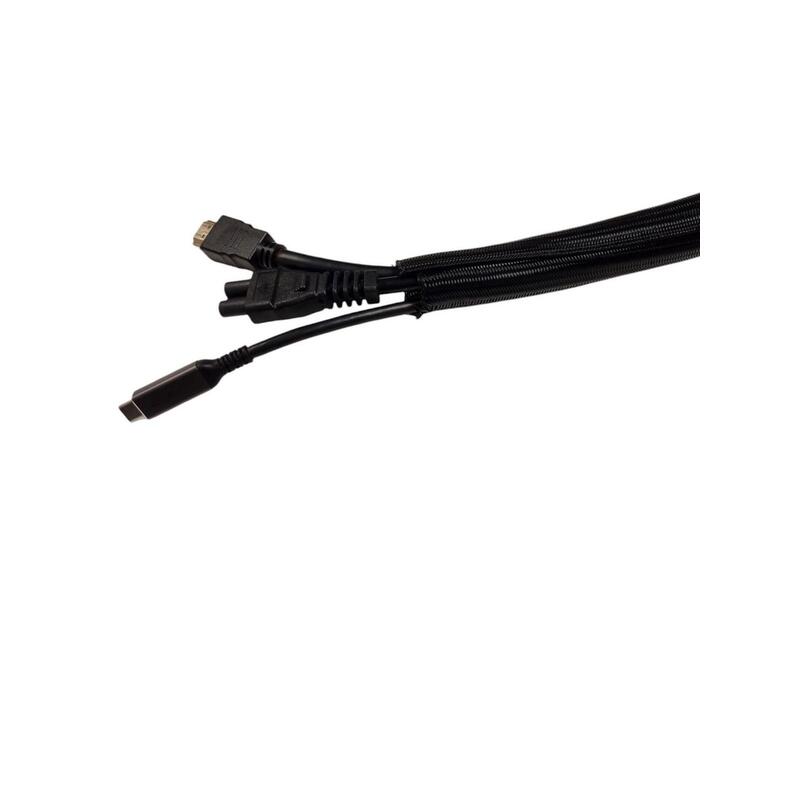 Selvlukkende FletstrMpe  25mm, 50m, Sort, Kabelsok,