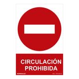 Señal Prohibido "Circulacion Prohibida" (Pvc 0.7mm) 30x40cm Normaluz