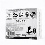 Sensa Estimulador Control Remoto Usb Silicona Líquida Negro