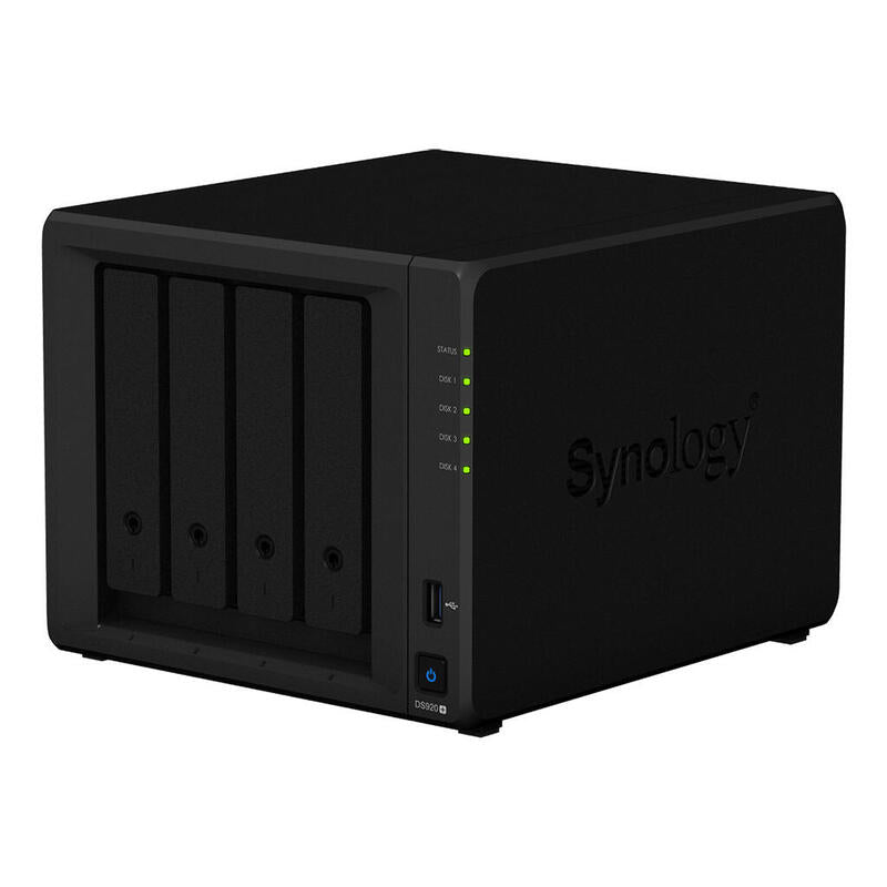 Servidor Nas Synology Disk Station Ds920+ 4gb 4 Bahias  Raid  Ethernet Gigabit