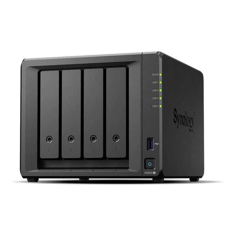 Servidor Nas Synology Disk Station Ds925+ 4gb 4 Bahias Gigabit Ethernet