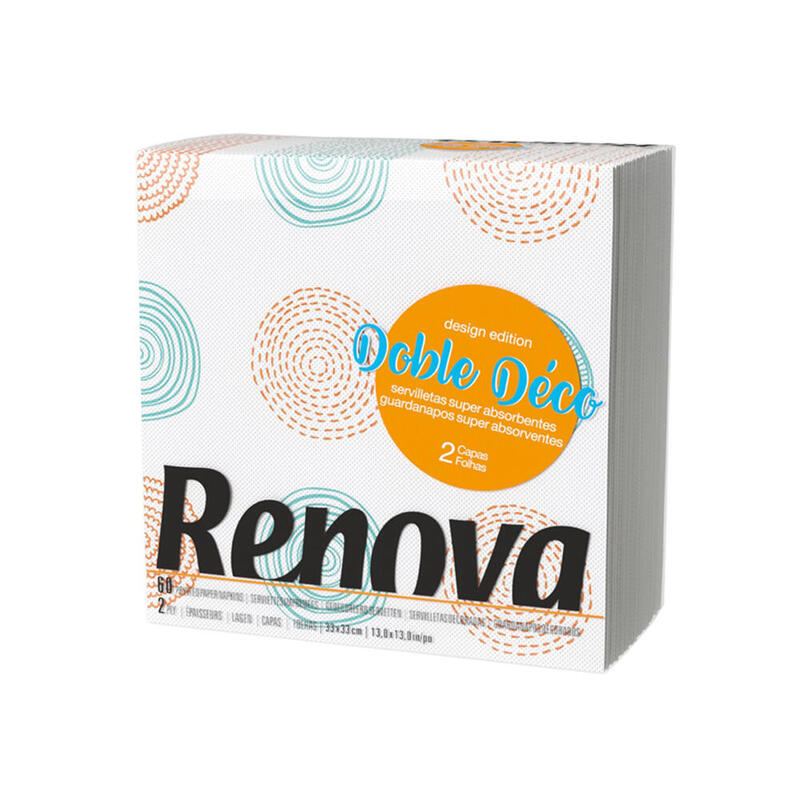 Servilletas De Papel Doble Deco 33 X 33 Cm, 60 Uds