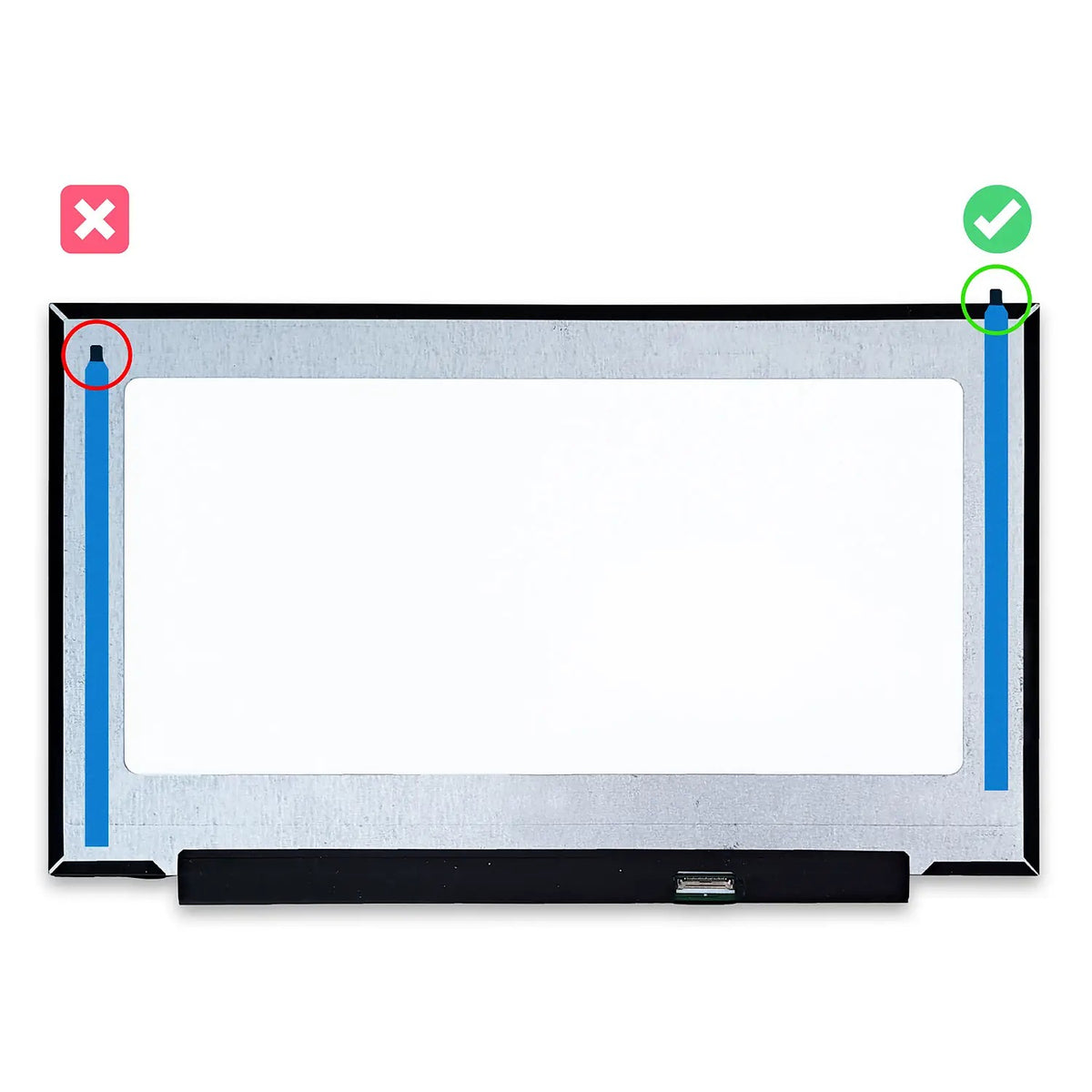 Set De 10 Tiras Adhesivas Para Pantallas Lcd (220X10 Mm)