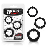 Set 3 Anillo Para El Pene Beaded Flexibles